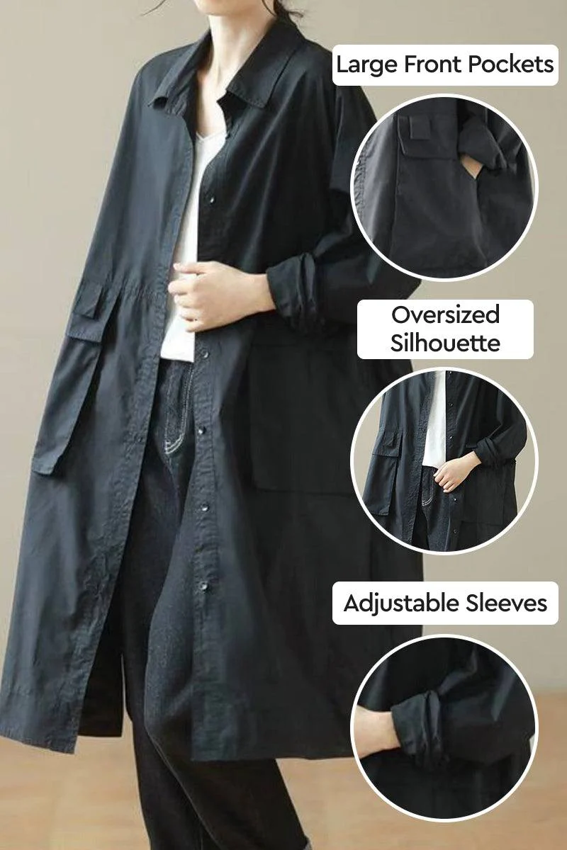 Nomad Ease Oversized Shirt-Jacket - Image 12
