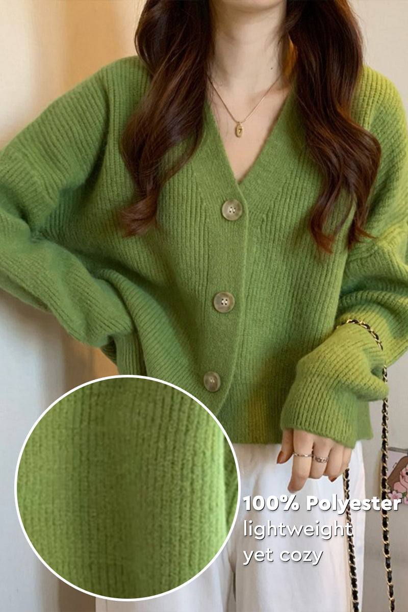 One Size Fits All Casual Loose Boxy Cardigan - Image 3