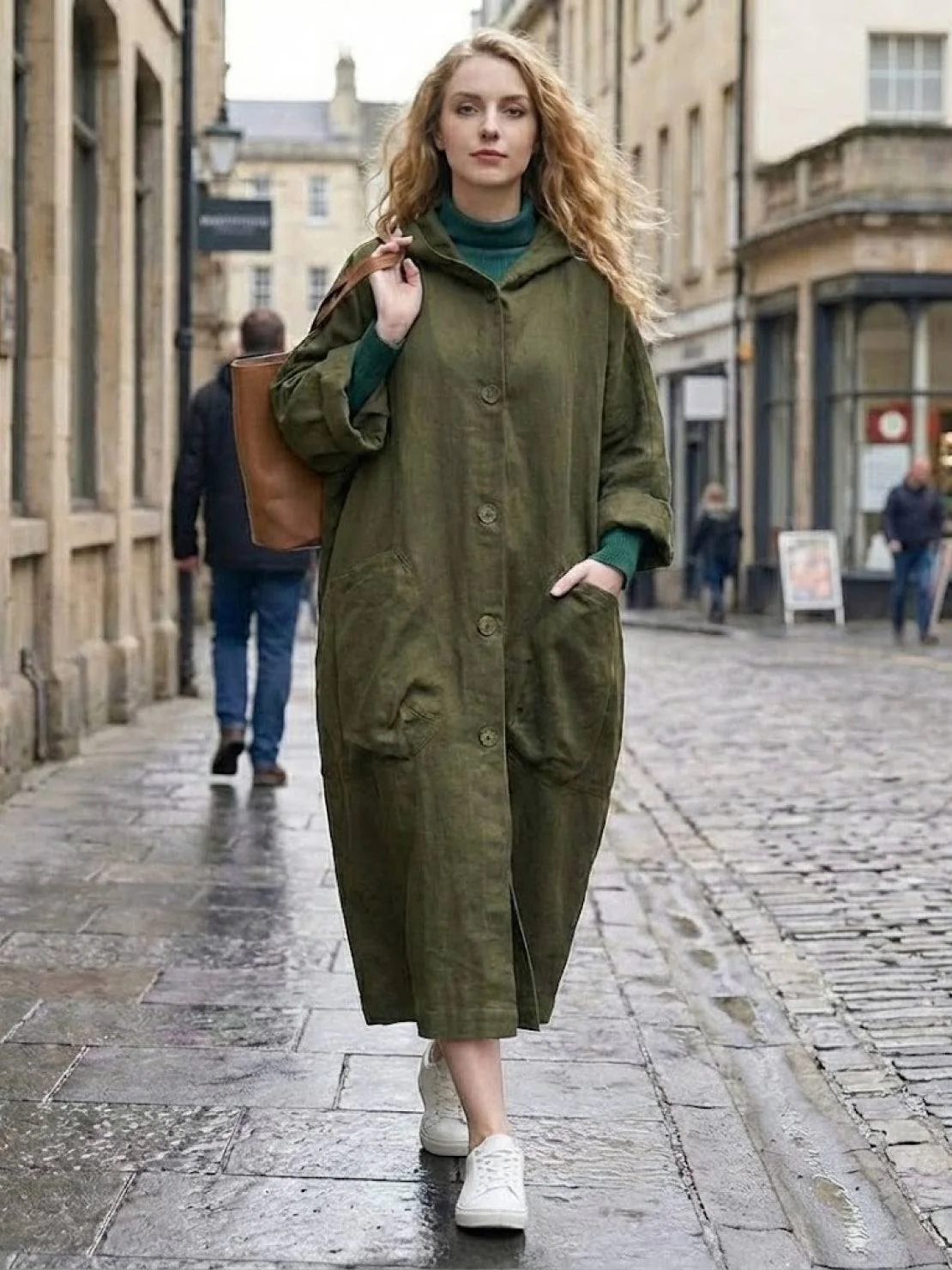 One Size Fits All Oversized Water Resistant Windbreaker Jacket - Image 26