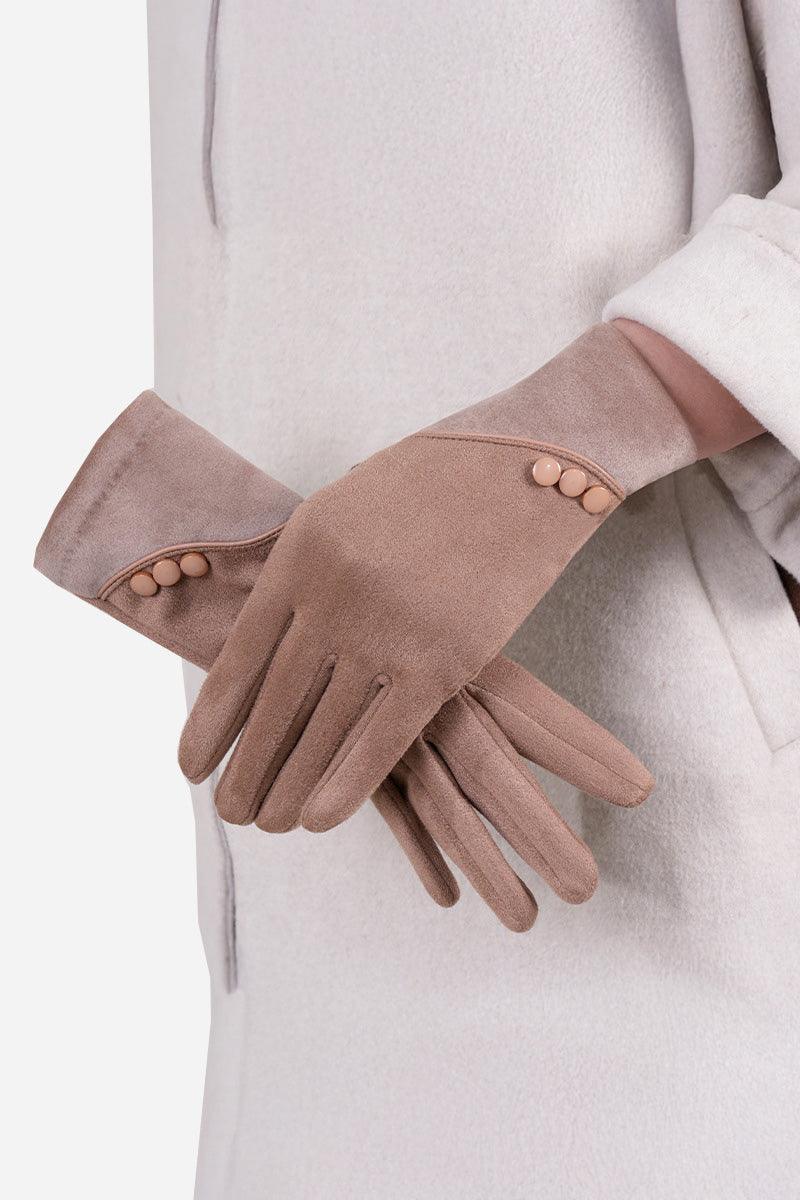 One Size SmartTouch Suede Gloves - Image 4