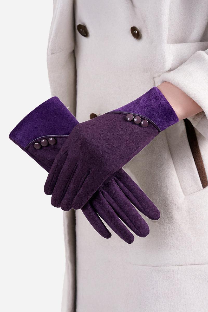 One Size SmartTouch Suede Gloves - Image 7