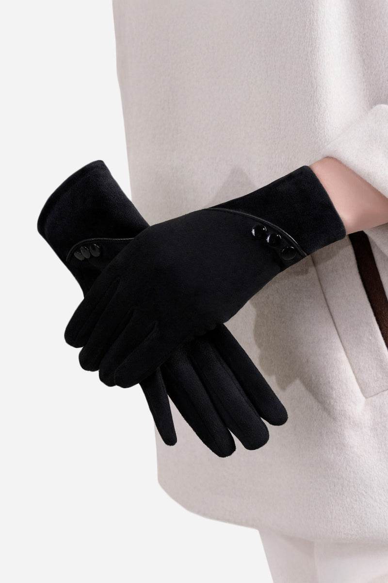 One Size SmartTouch Suede Gloves - Image 9