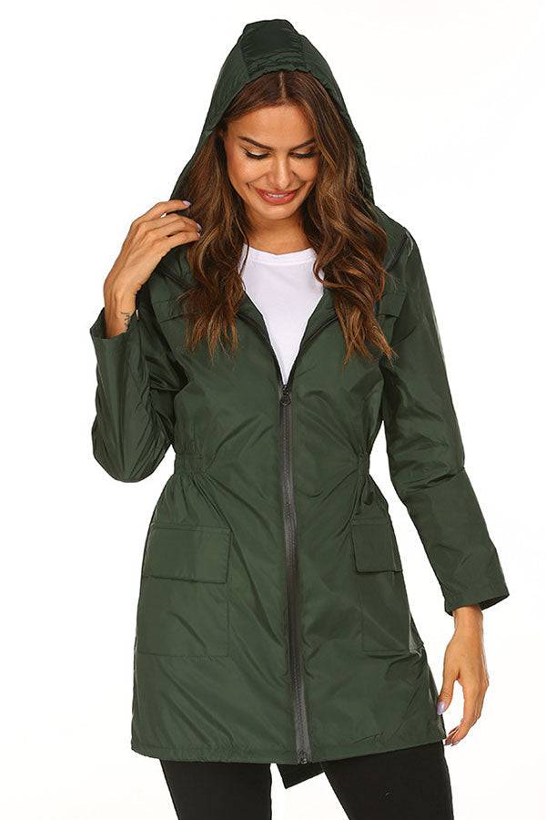 Outdoor and Travel Hooded Raincoat Windbreaker Jacket - Image 12
