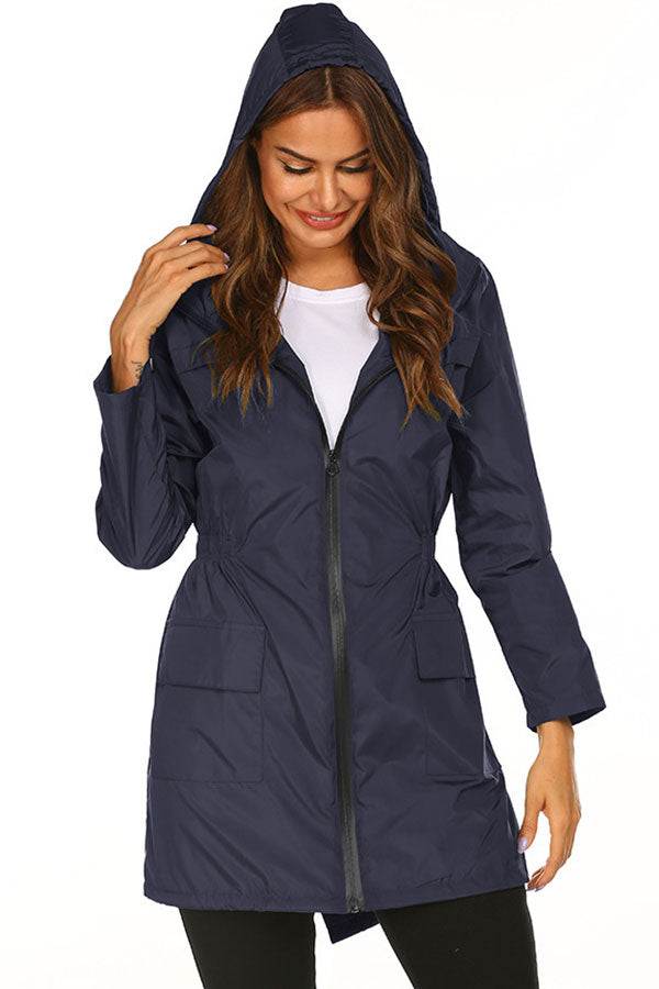 Outdoor and Travel Hooded Raincoat Windbreaker Jacket - Image 14