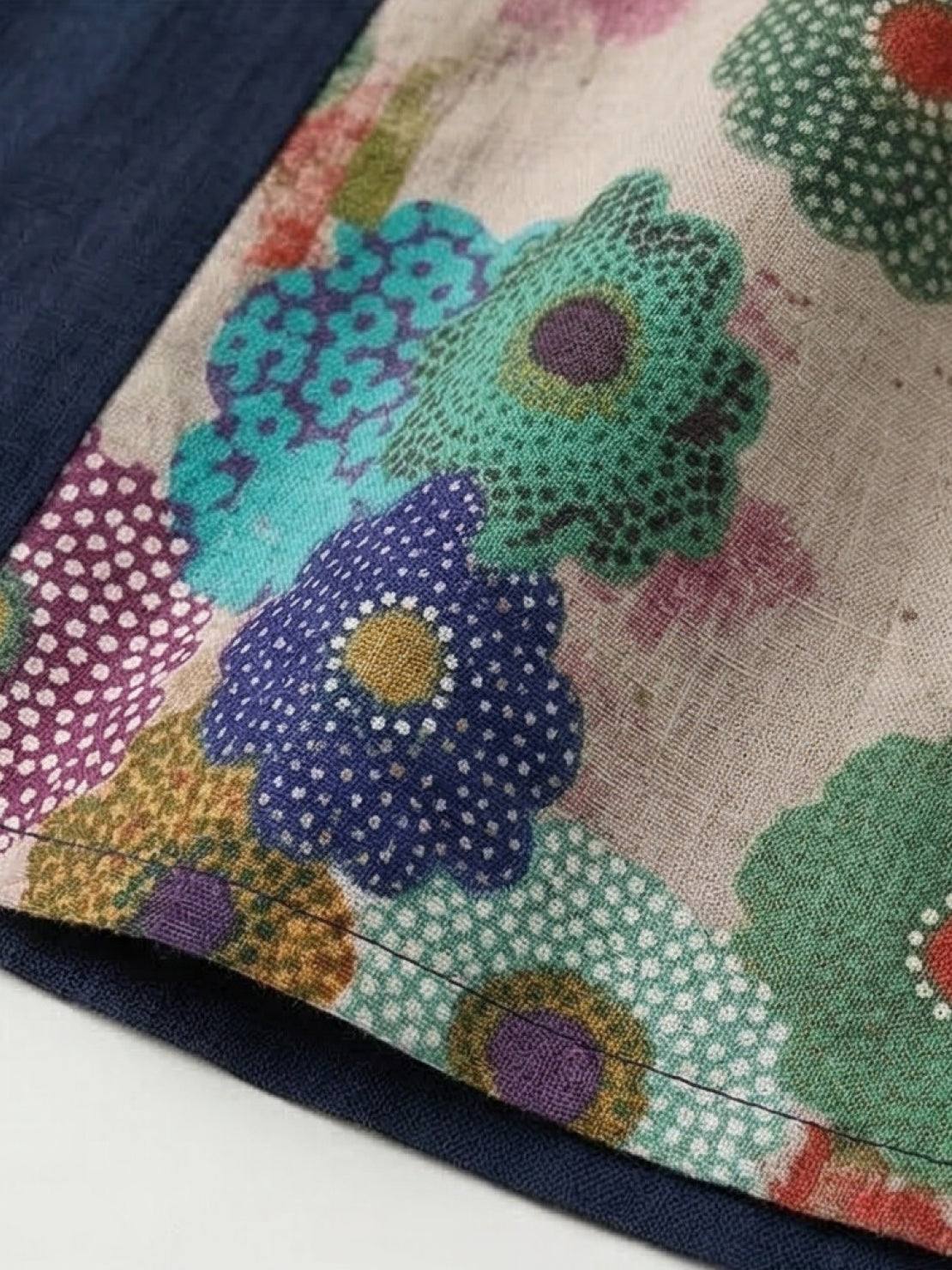 Oversized 100% Cotton Linen Floral Shirt - Image 15