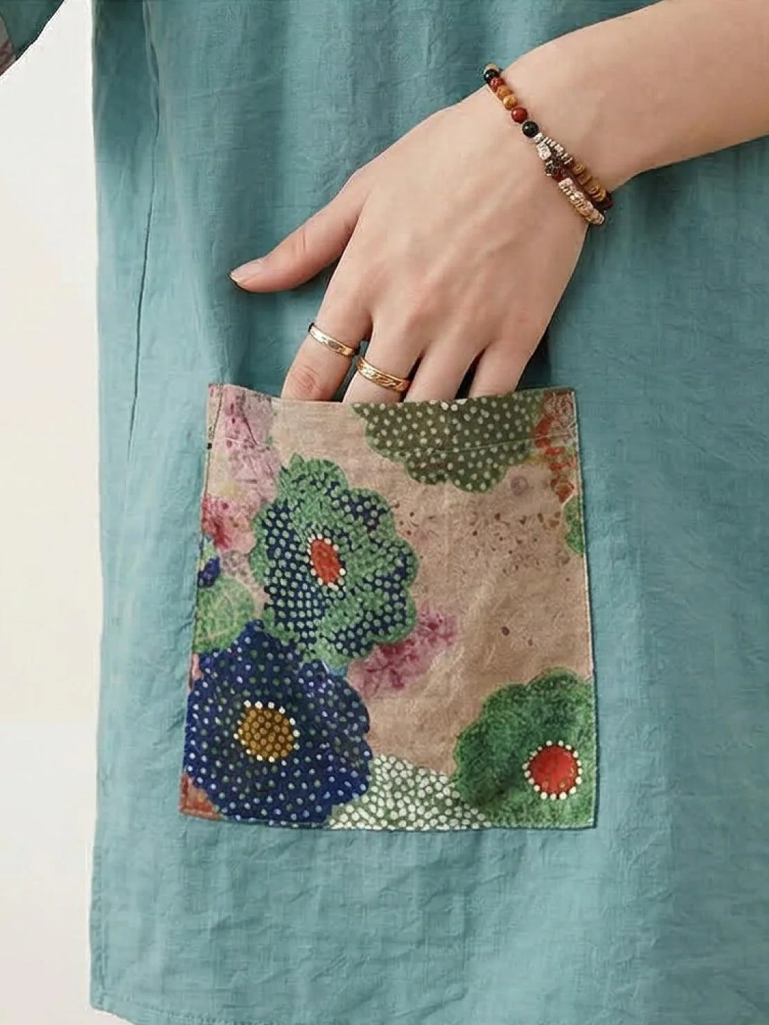 Oversized 100% Cotton Linen Floral Shirt - Image 20