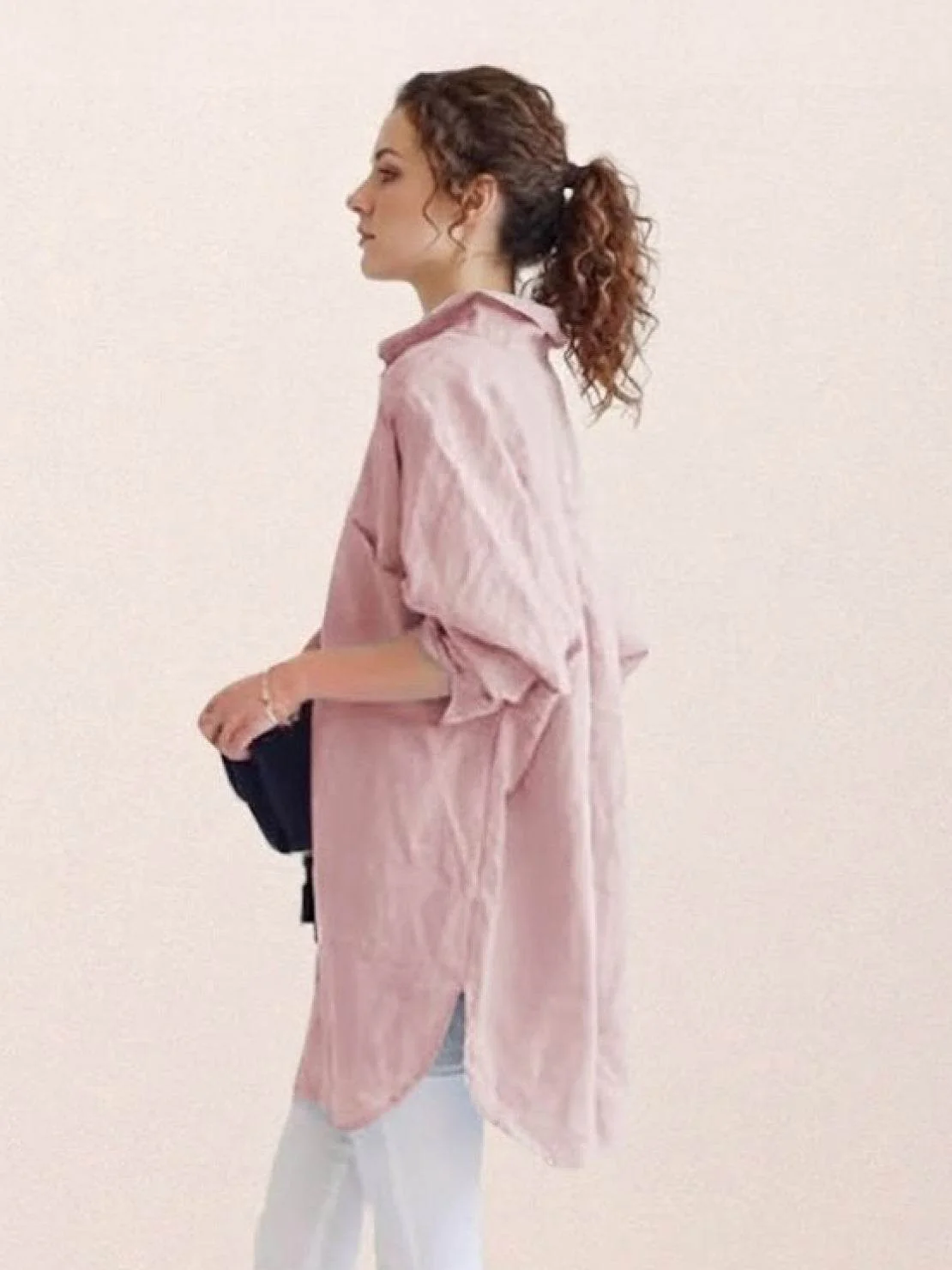 Oversized 100% Cotton Linen Shirt - Image 14