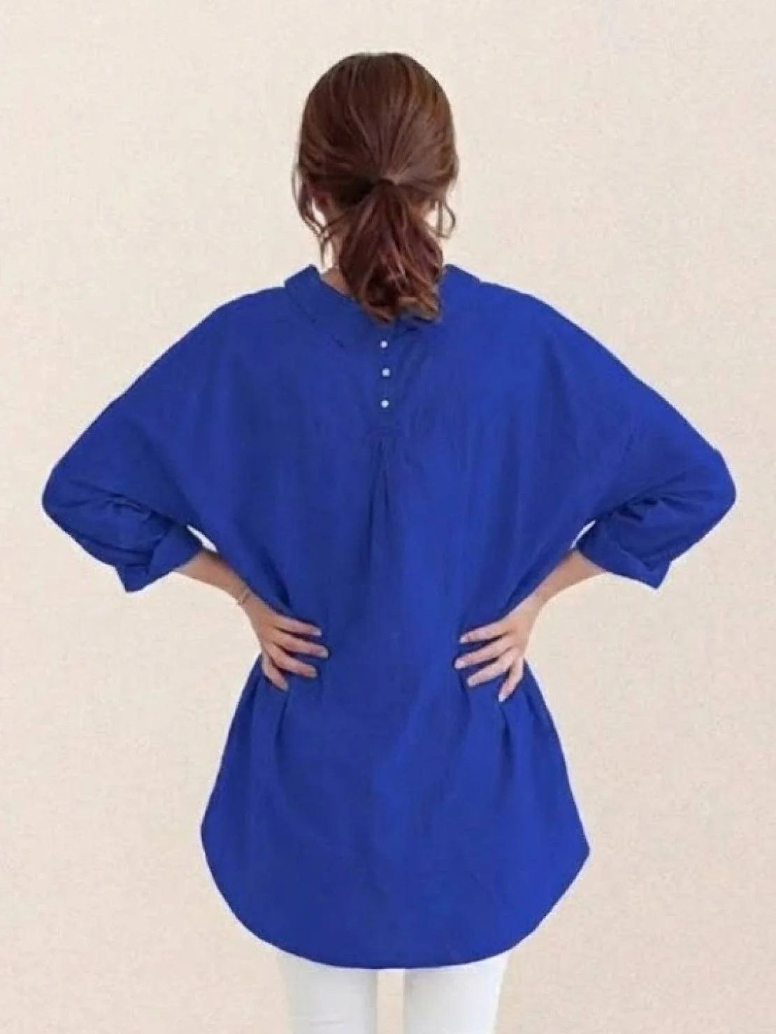 Oversized 100% Cotton Linen Shirt - Image 28
