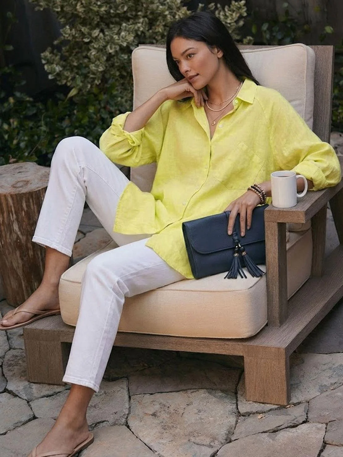 Oversized 100% Cotton Linen Shirt - Image 52