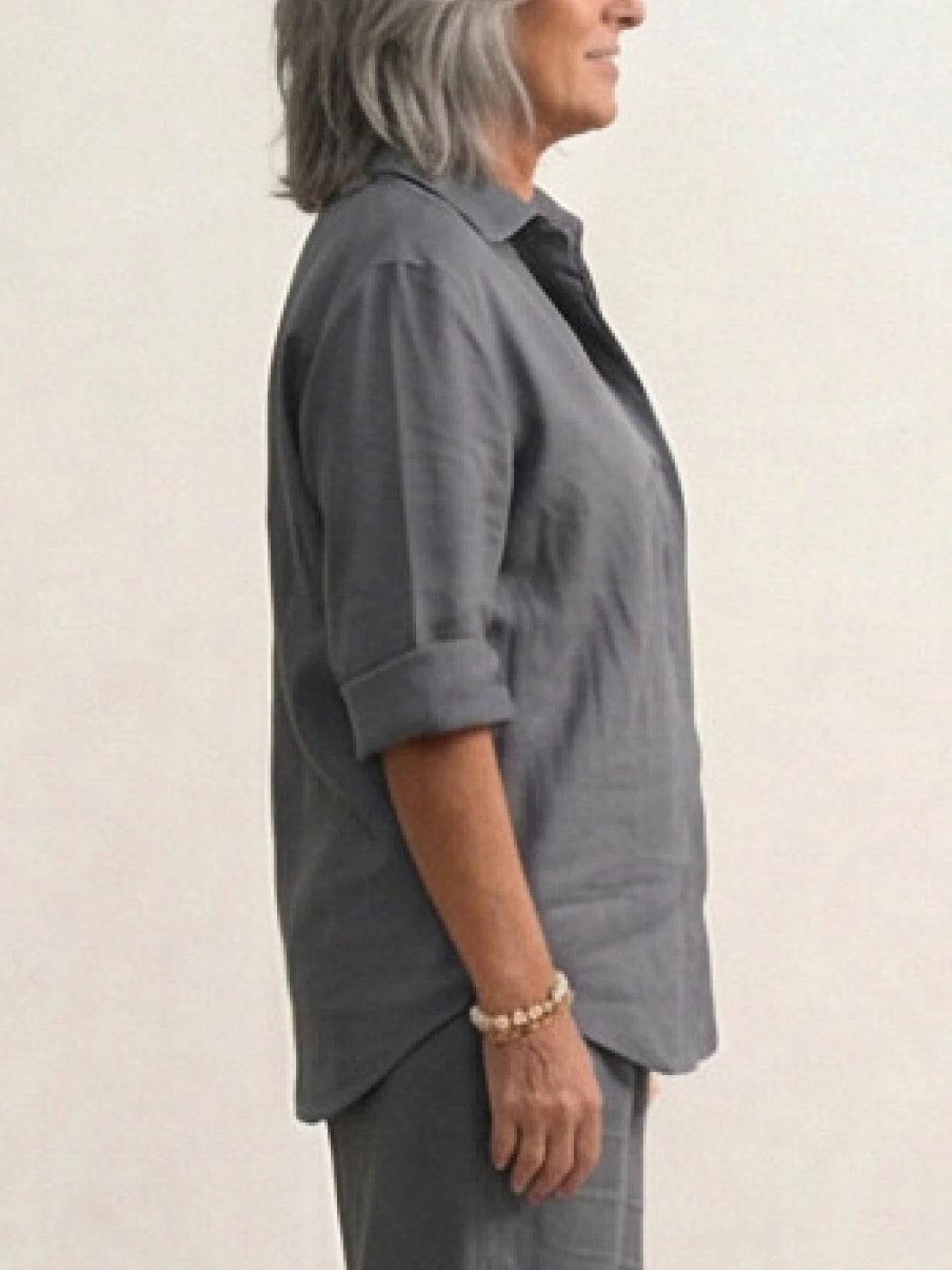 Oversized 100% Cotton Shirt and Wide-Leg Pants Co-ord Set - Image 25