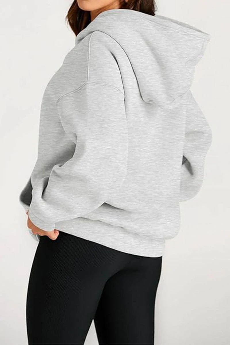 Oversized Fleece-Lined Hoodie - Image 10