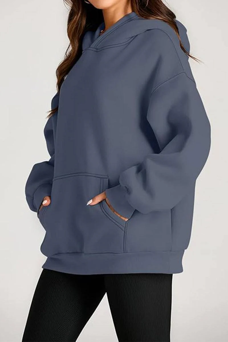 Oversized Fleece-Lined Hoodie - Image 14
