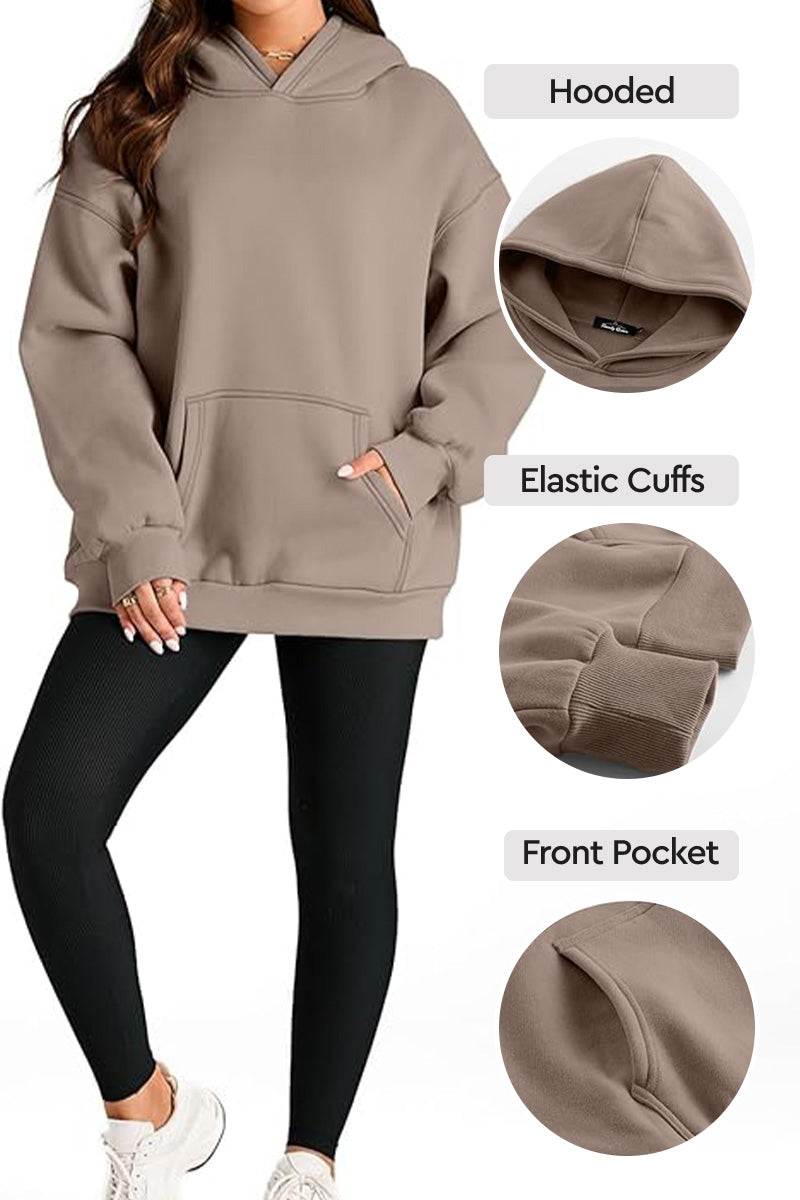 Oversized Fleece-Lined Hoodie - Image 2