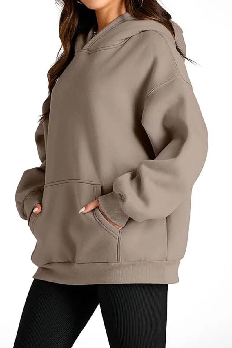Oversized Fleece-Lined Hoodie - Image 4