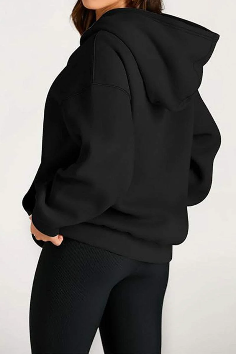 Oversized Fleece-Lined Hoodie - Image 7