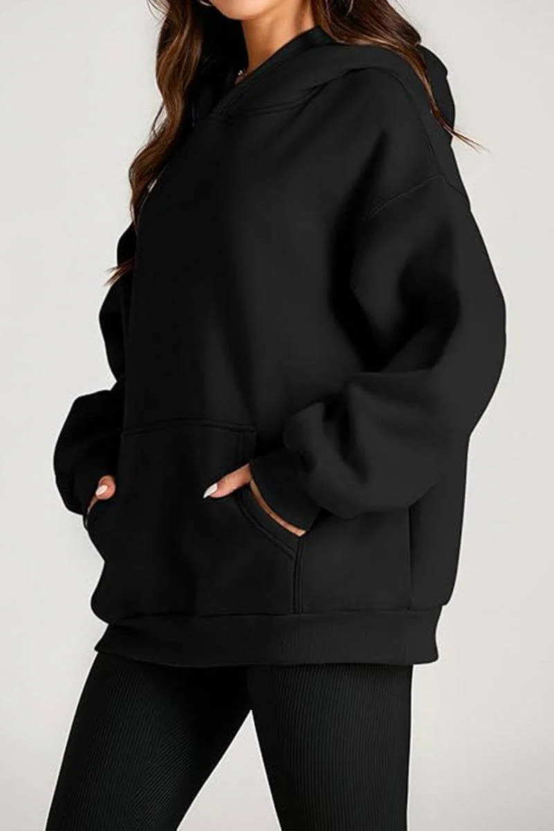 Oversized Fleece-Lined Hoodie - Image 8