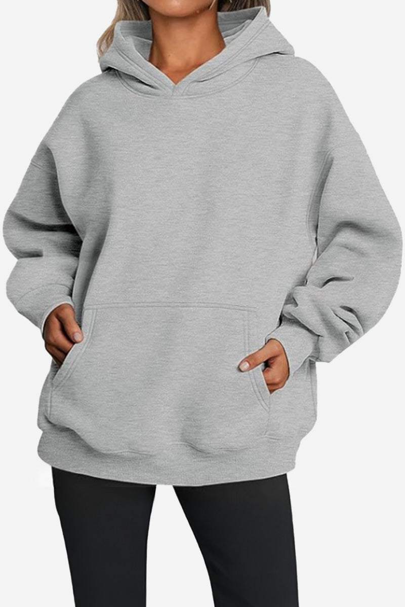 Oversized Fleece-Lined Hoodie - Image 9
