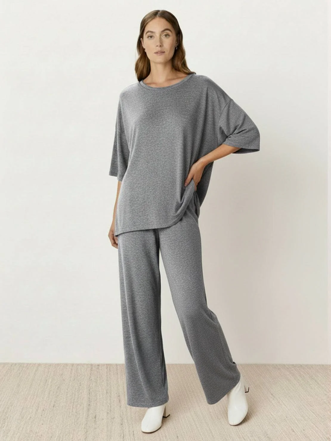 Oversized Long-Line Loungewear Set - Image 29
