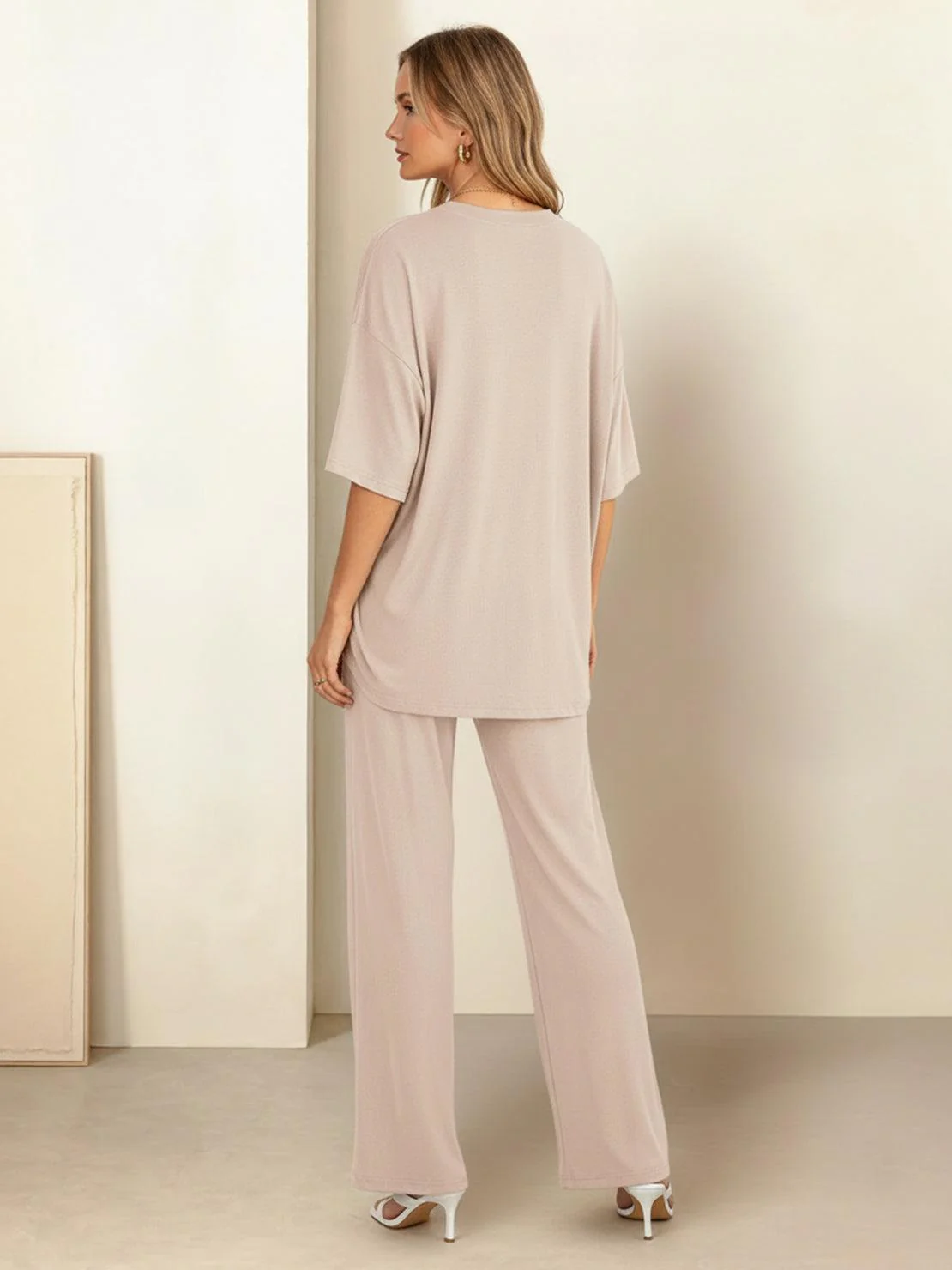 Oversized Long-Line Loungewear Set - Image 3