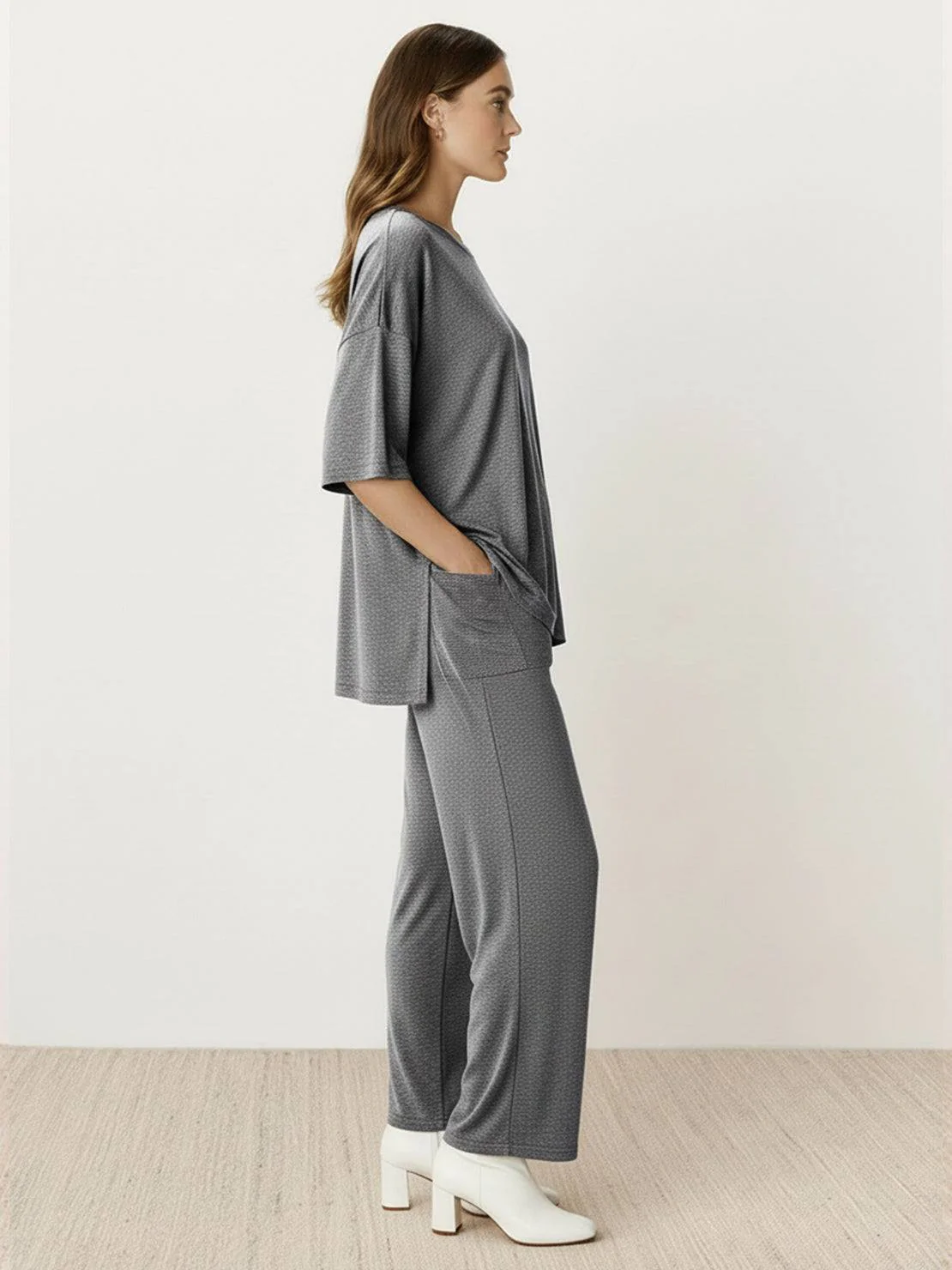 Oversized Long-Line Loungewear Set - Image 30