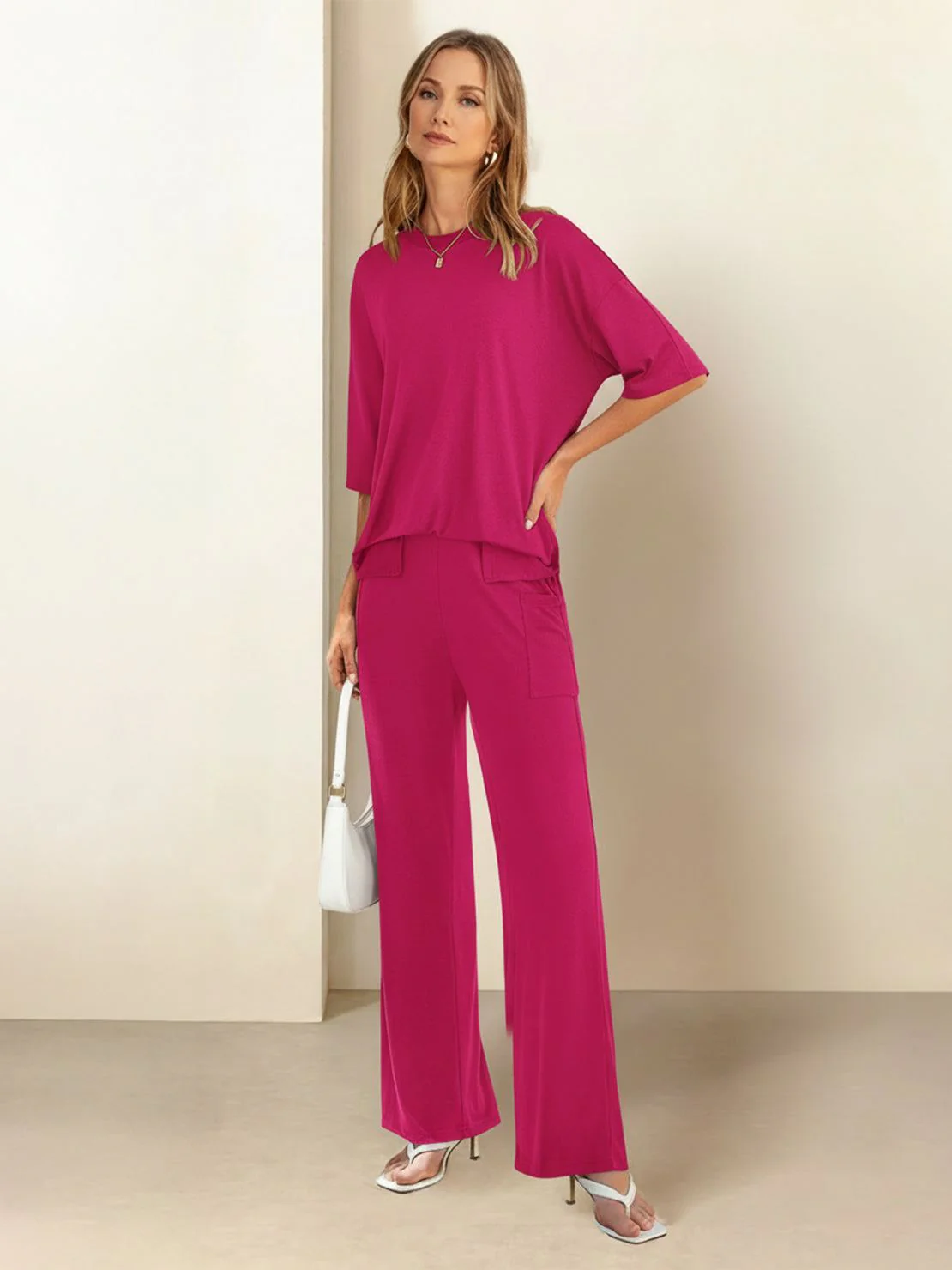 Oversized Long-Line Loungewear Set - Image 36