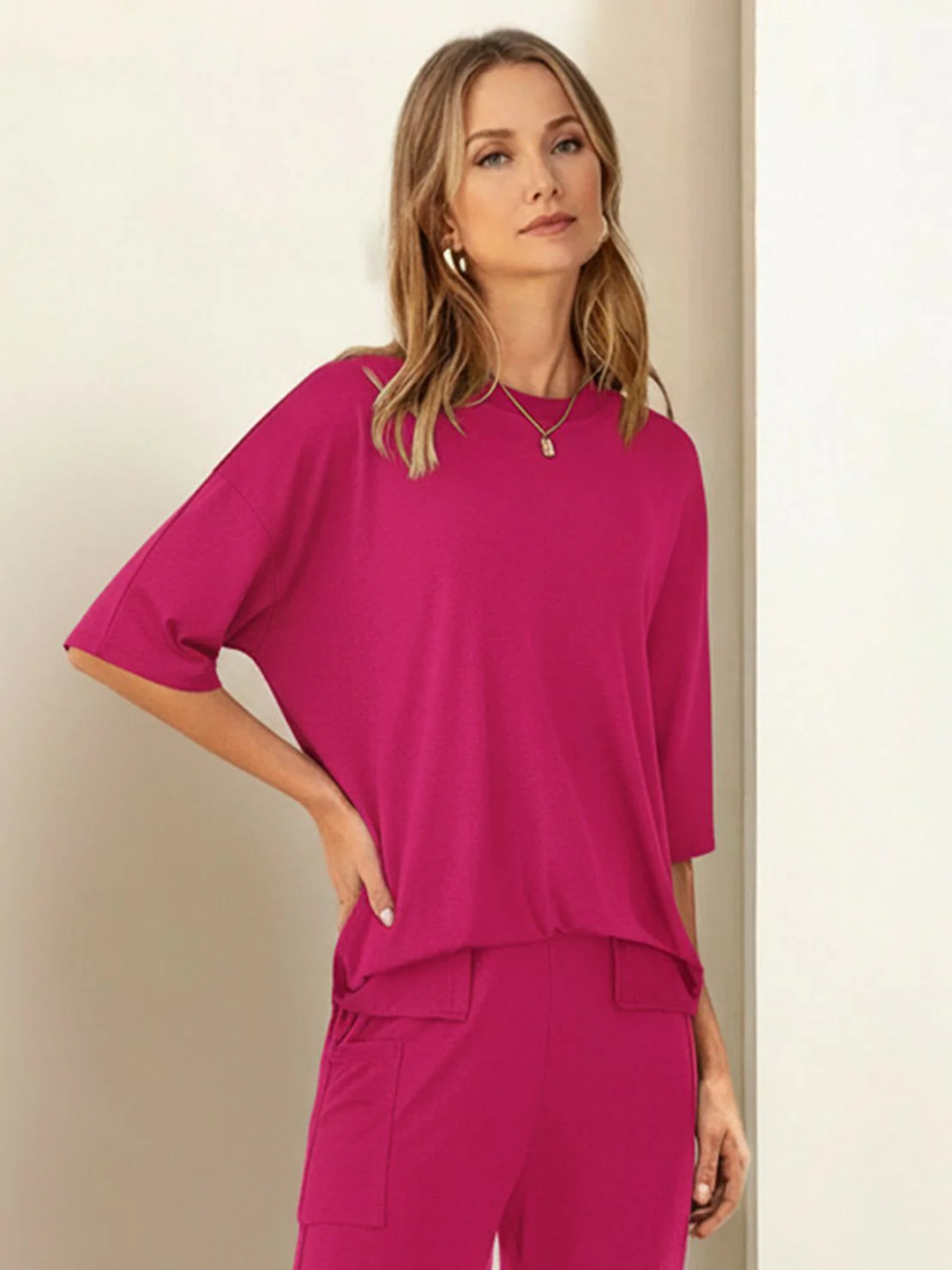 Oversized Long-Line Loungewear Set - Image 39