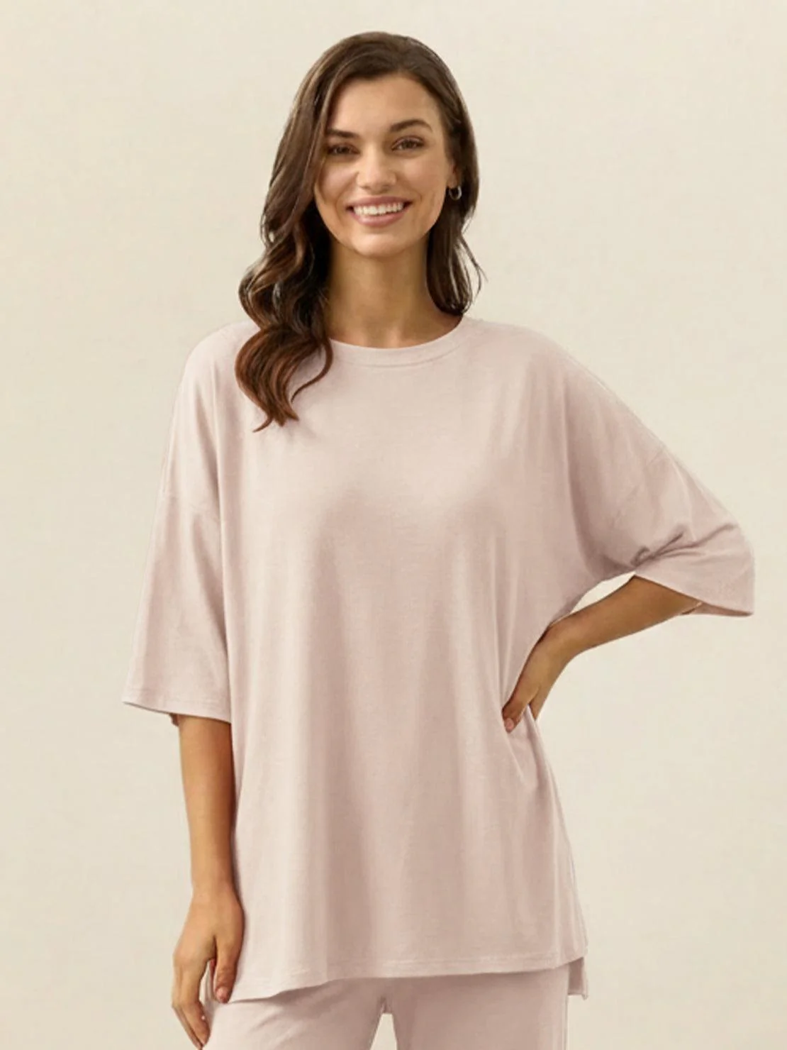 Oversized Long-Line Loungewear Set - Image 4