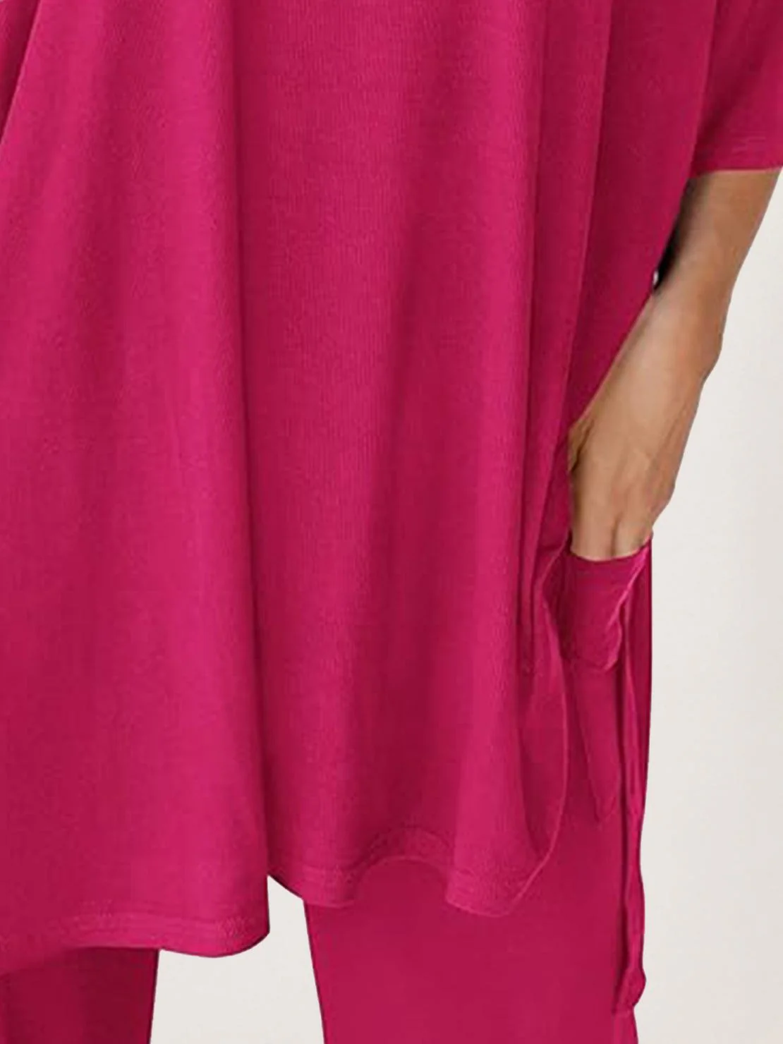 Oversized Long-Line Loungewear Set - Image 41