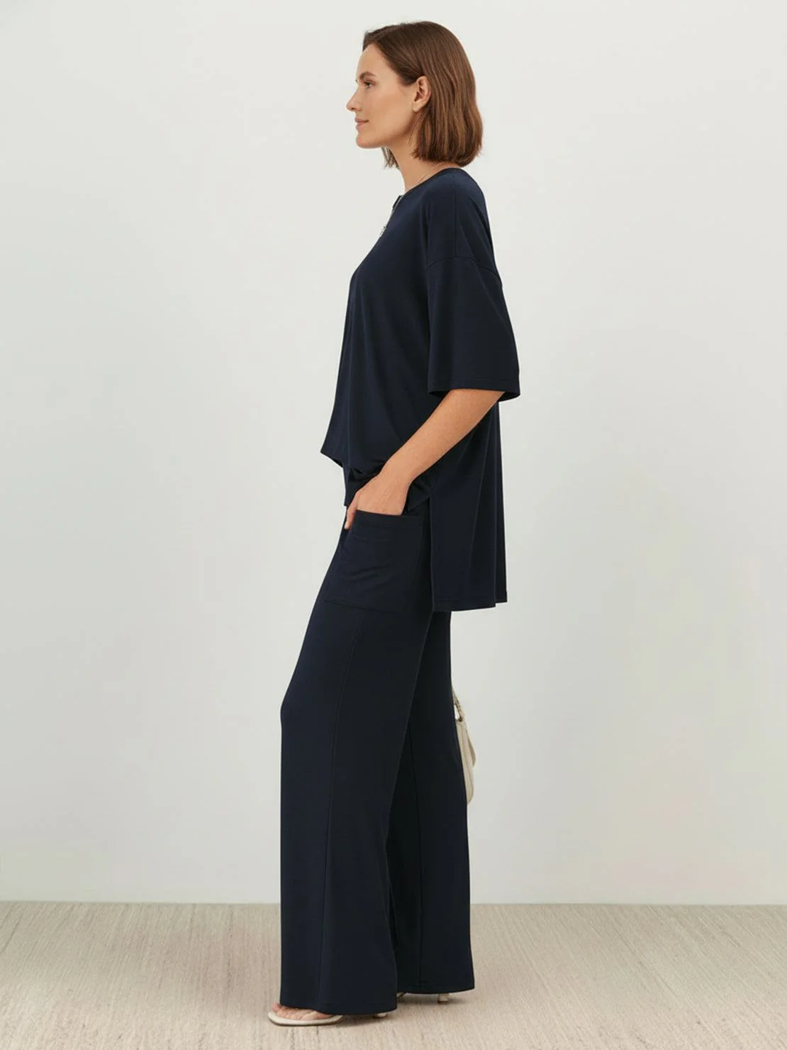 Oversized Long-Line Loungewear Set - Image 44