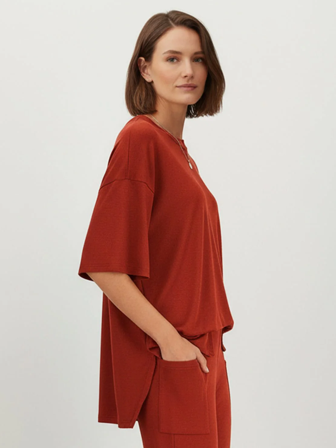 Oversized Long-Line Loungewear Set - Image 53