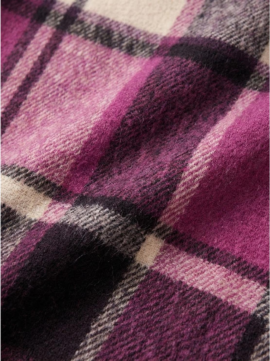 Oversized Long Plaid Shirt Jacket - Image 6