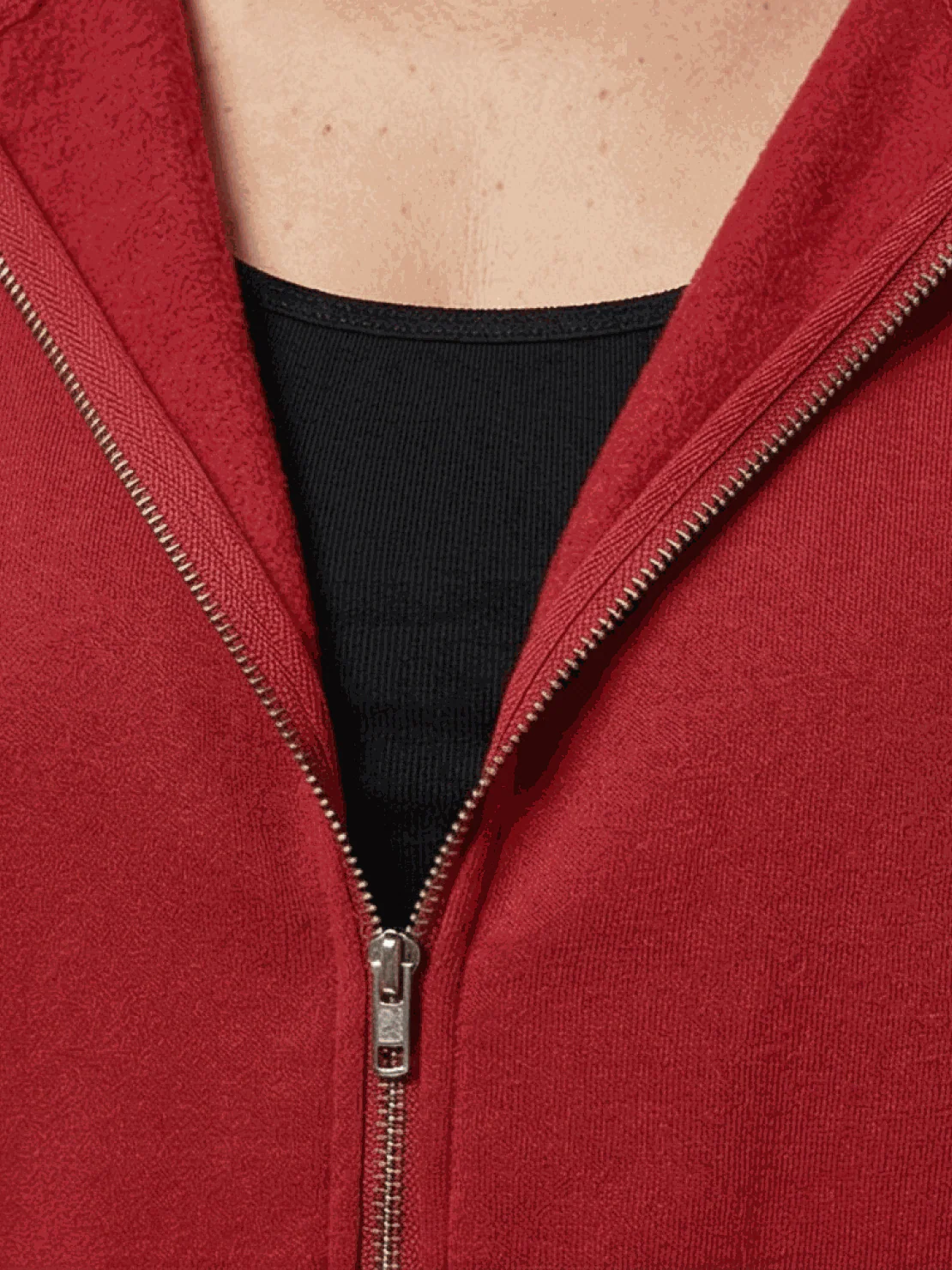 Oversized Long Zip Sweatshirt Hoodie - Image 11