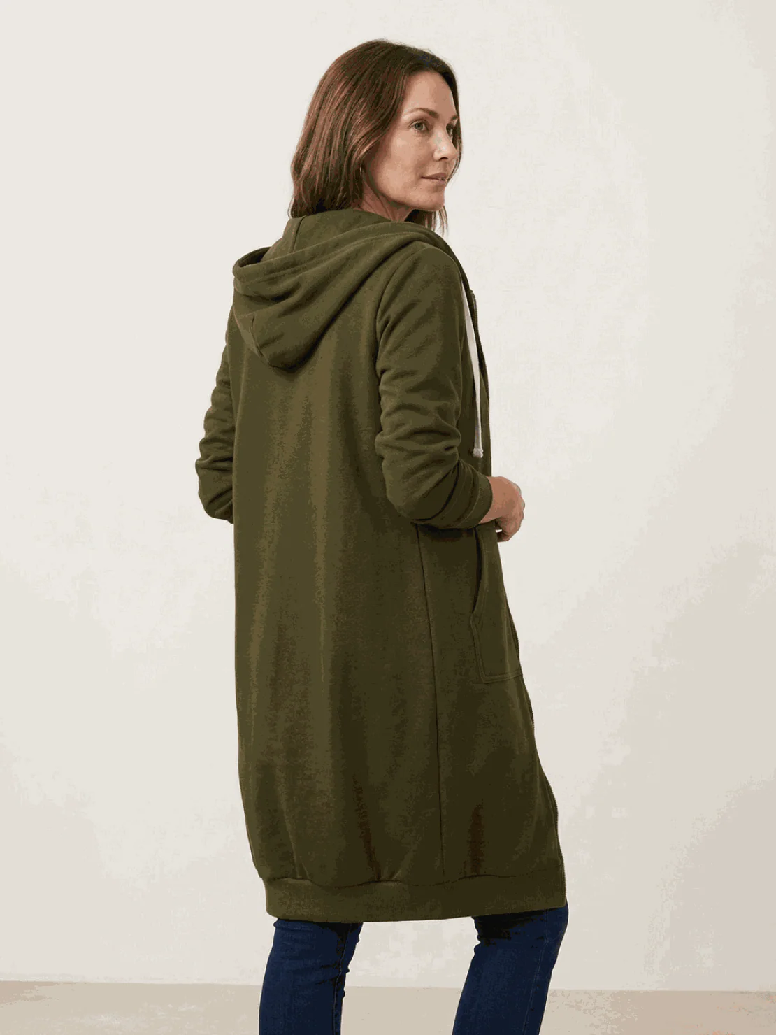 Oversized Long Zip Sweatshirt Hoodie - Image 16