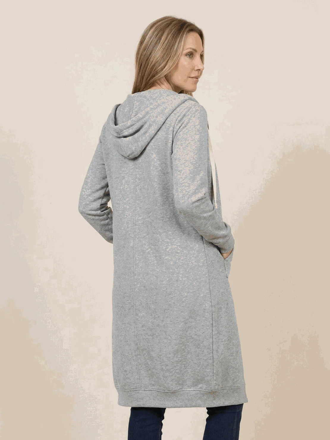 Oversized Long Zip Sweatshirt Hoodie - Image 22