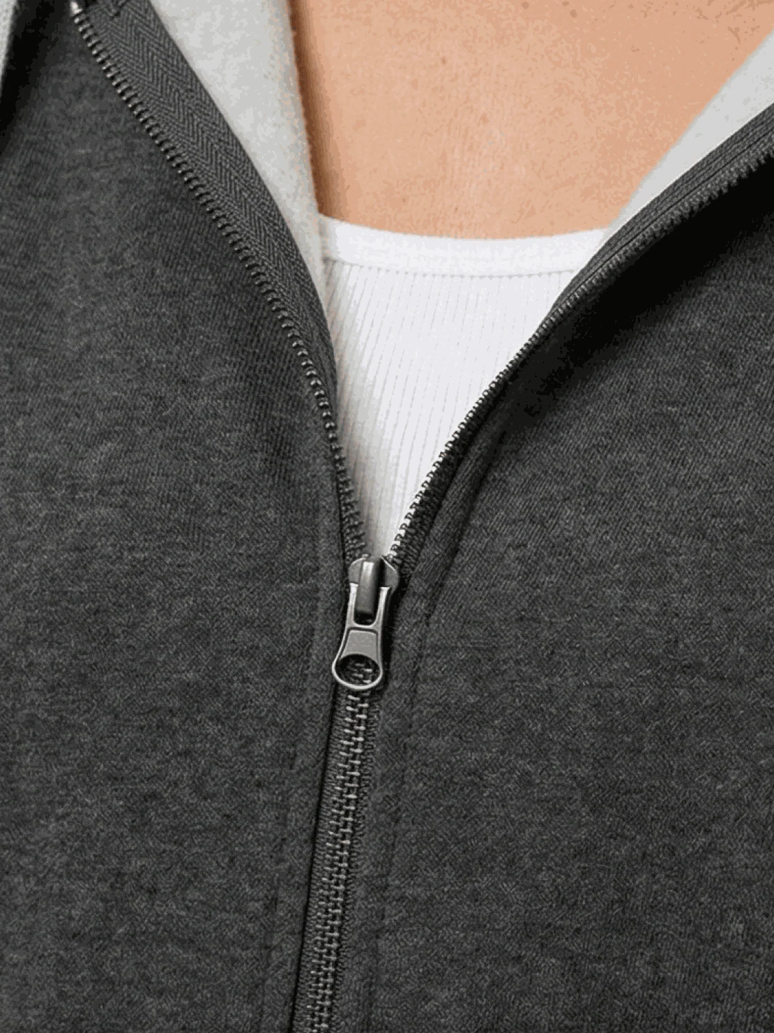 Oversized Long Zip Sweatshirt Hoodie - Image 35