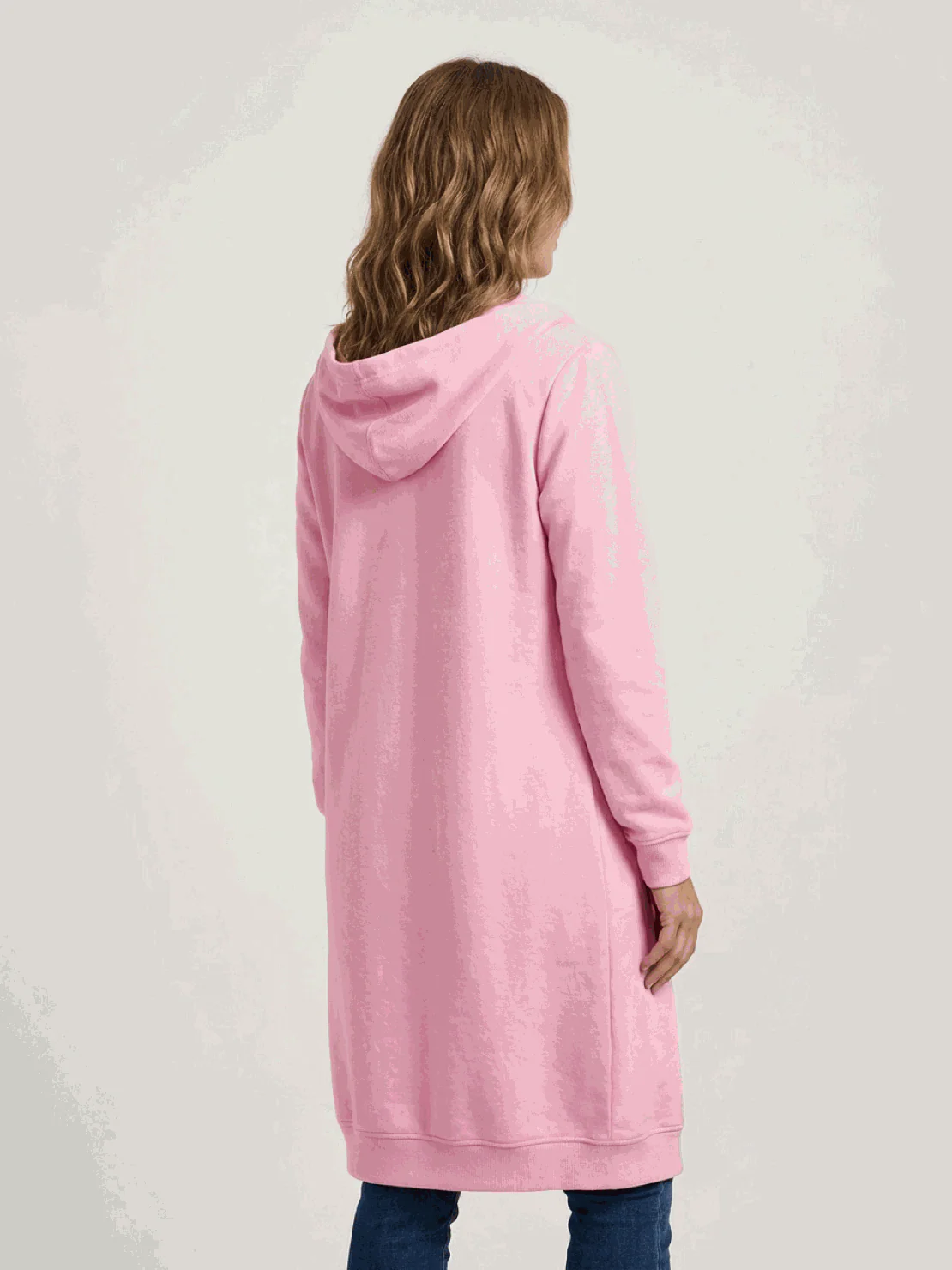 Oversized Long Zip Sweatshirt Hoodie - Image 4
