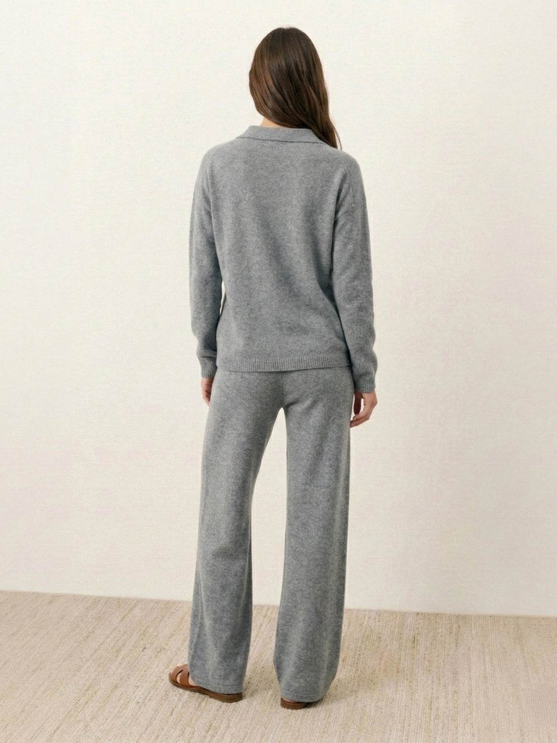 Oversized Polo Knit Loungewear Set - Image 10