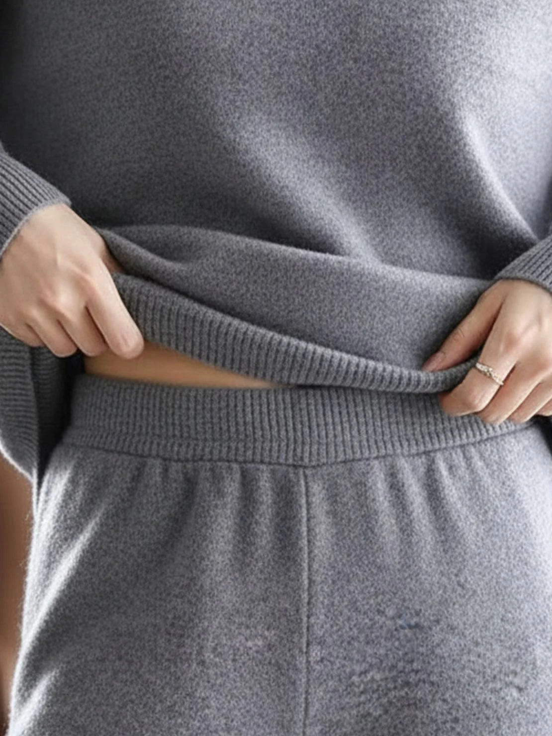 Oversized Polo Knit Loungewear Set - Image 11