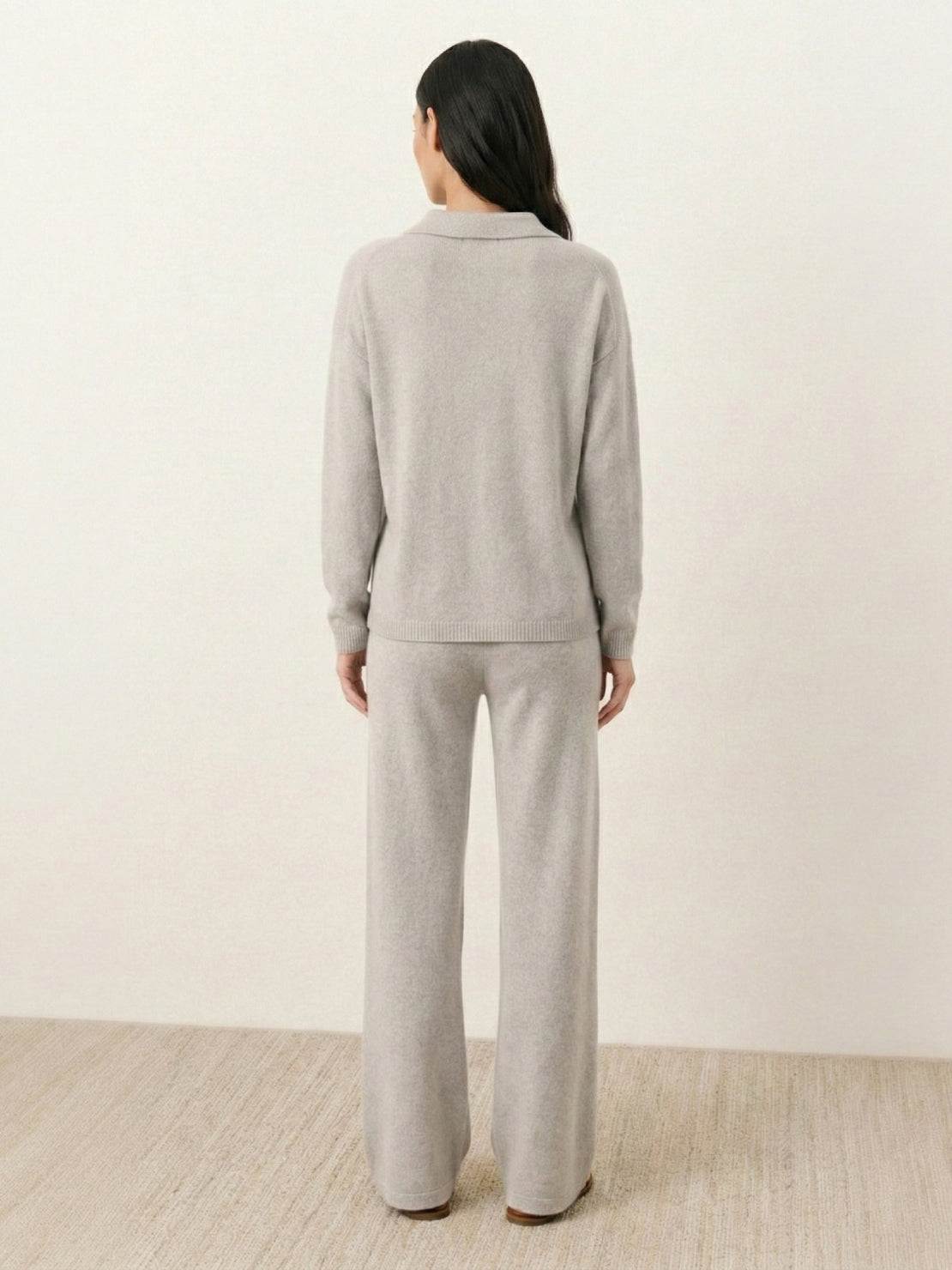 Oversized Polo Knit Loungewear Set - Image 16