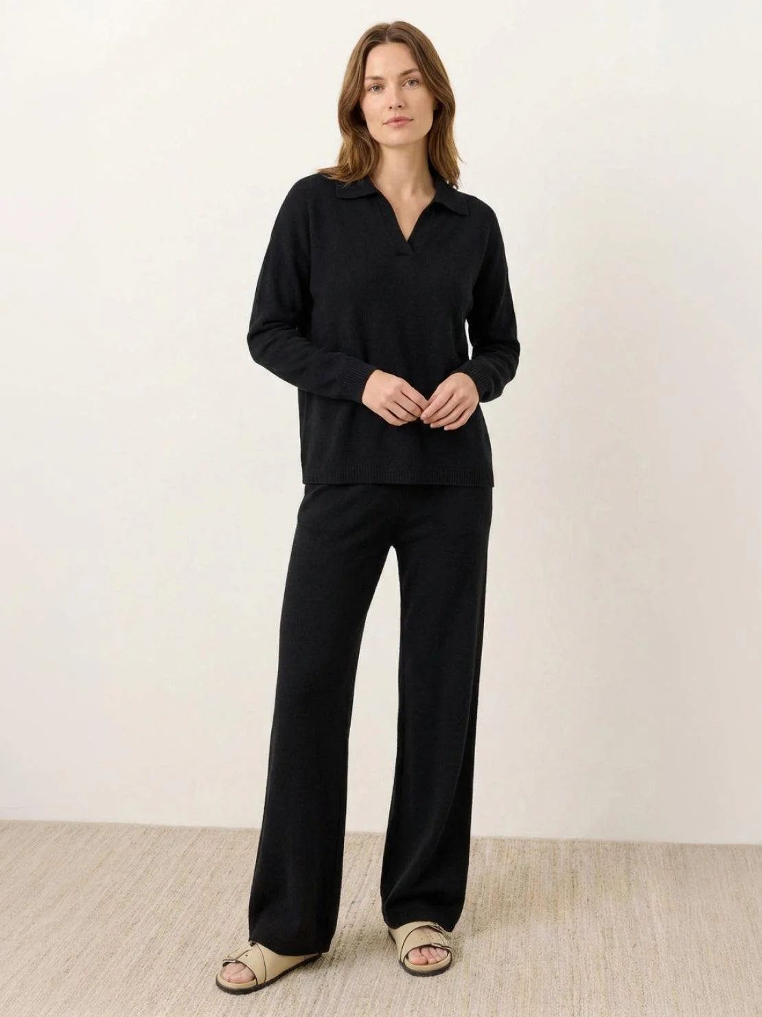 Oversized Polo Knit Loungewear Set - Image 19