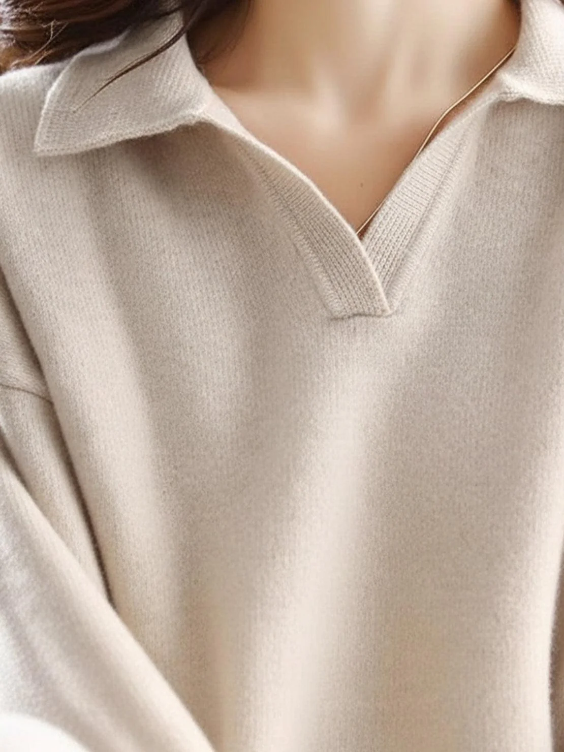 Oversized Polo Knit Loungewear Set - Image 5