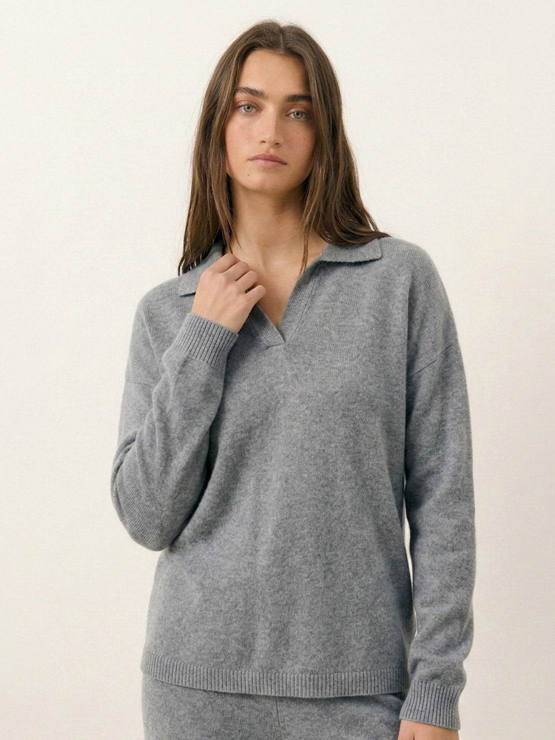 Oversized Polo Knit Loungewear Set - Image 9