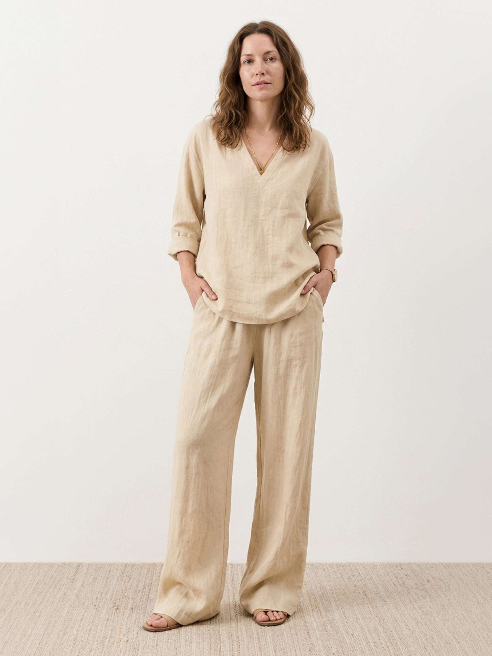 Oversized V-Neck Set - Image 13