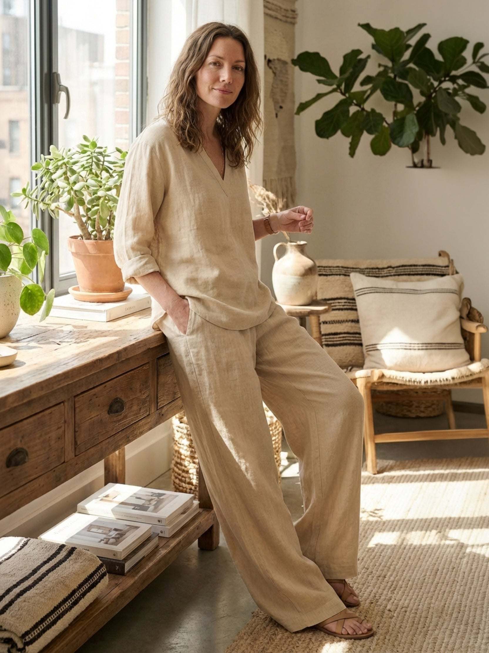 Oversized V-Neck Set - Image 14