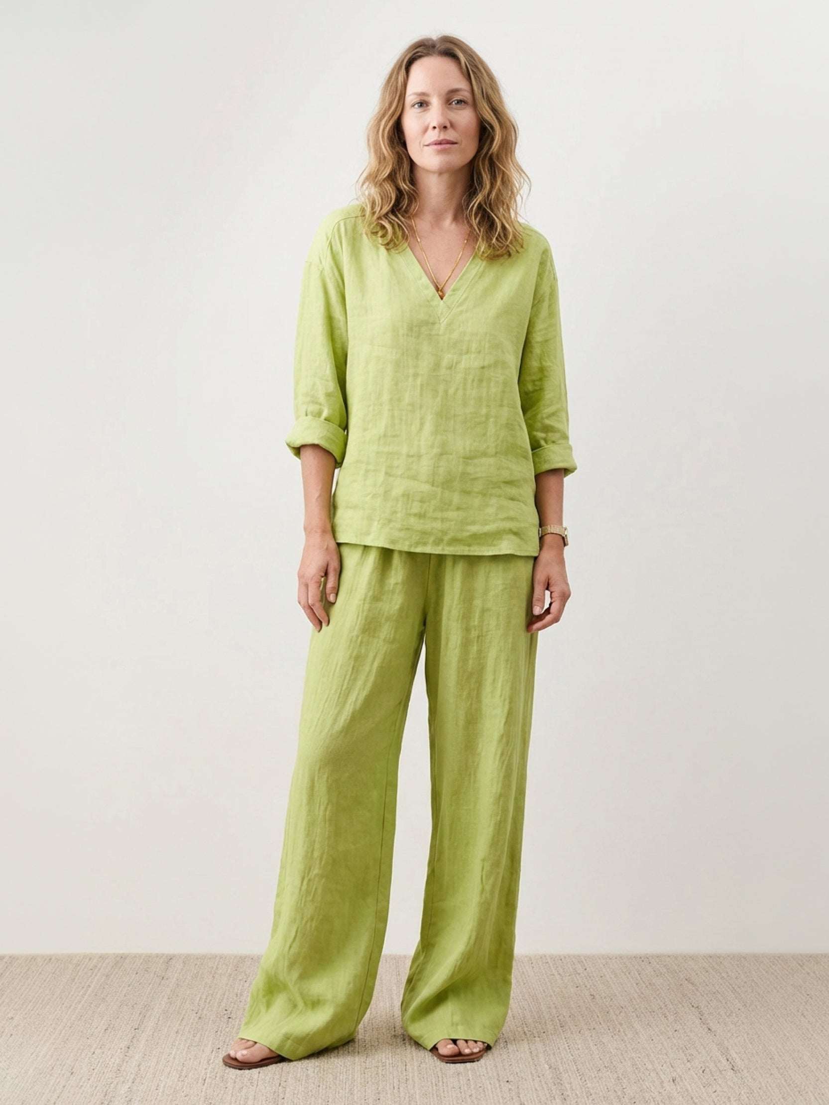 Oversized V-Neck Set - Image 25