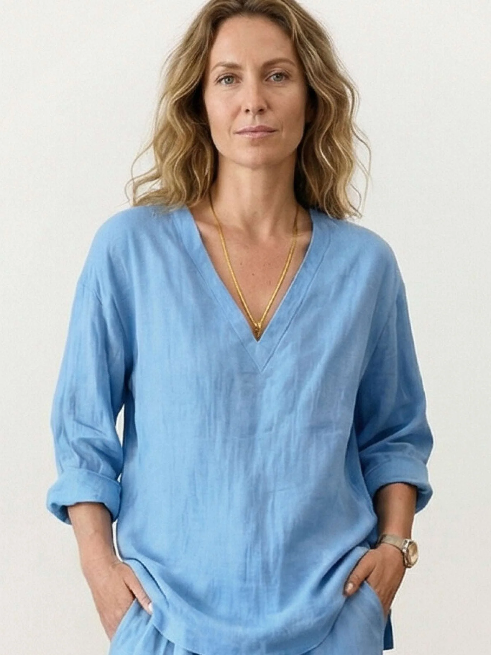 Oversized V-Neck Set - Image 4