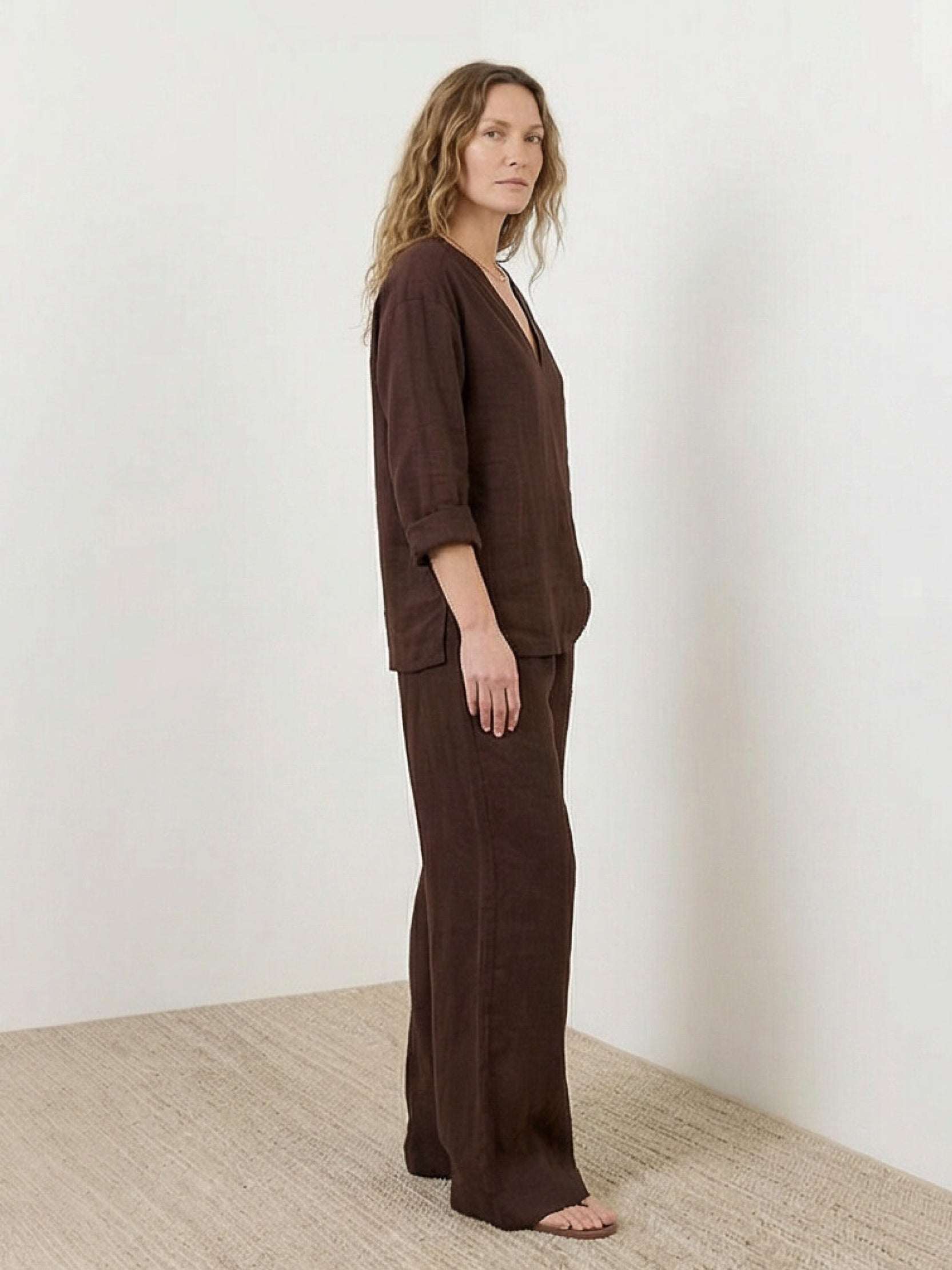 Oversized V-Neck Set - Image 9