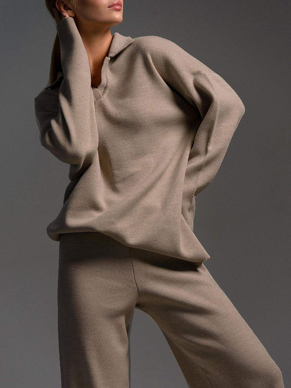 Plush & Preppy Camel Two-Piece Set - Image 4