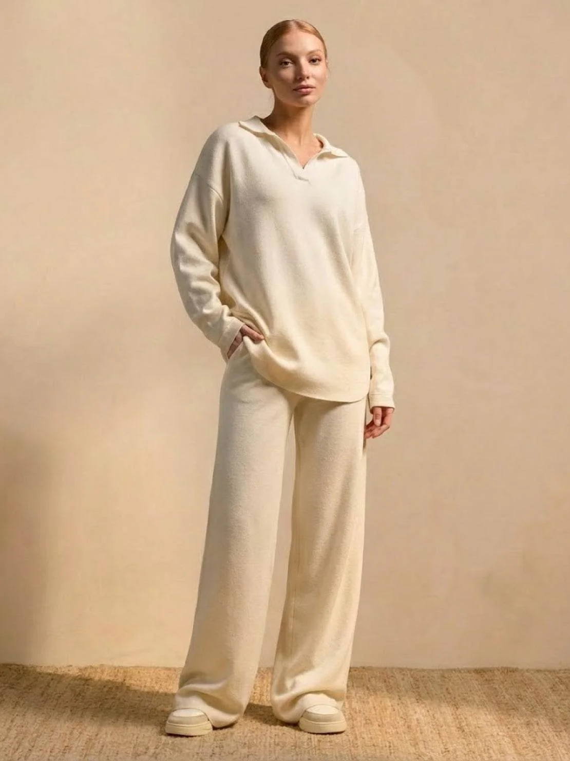 Plush & Preppy Camel Two-Piece Set - Image 9