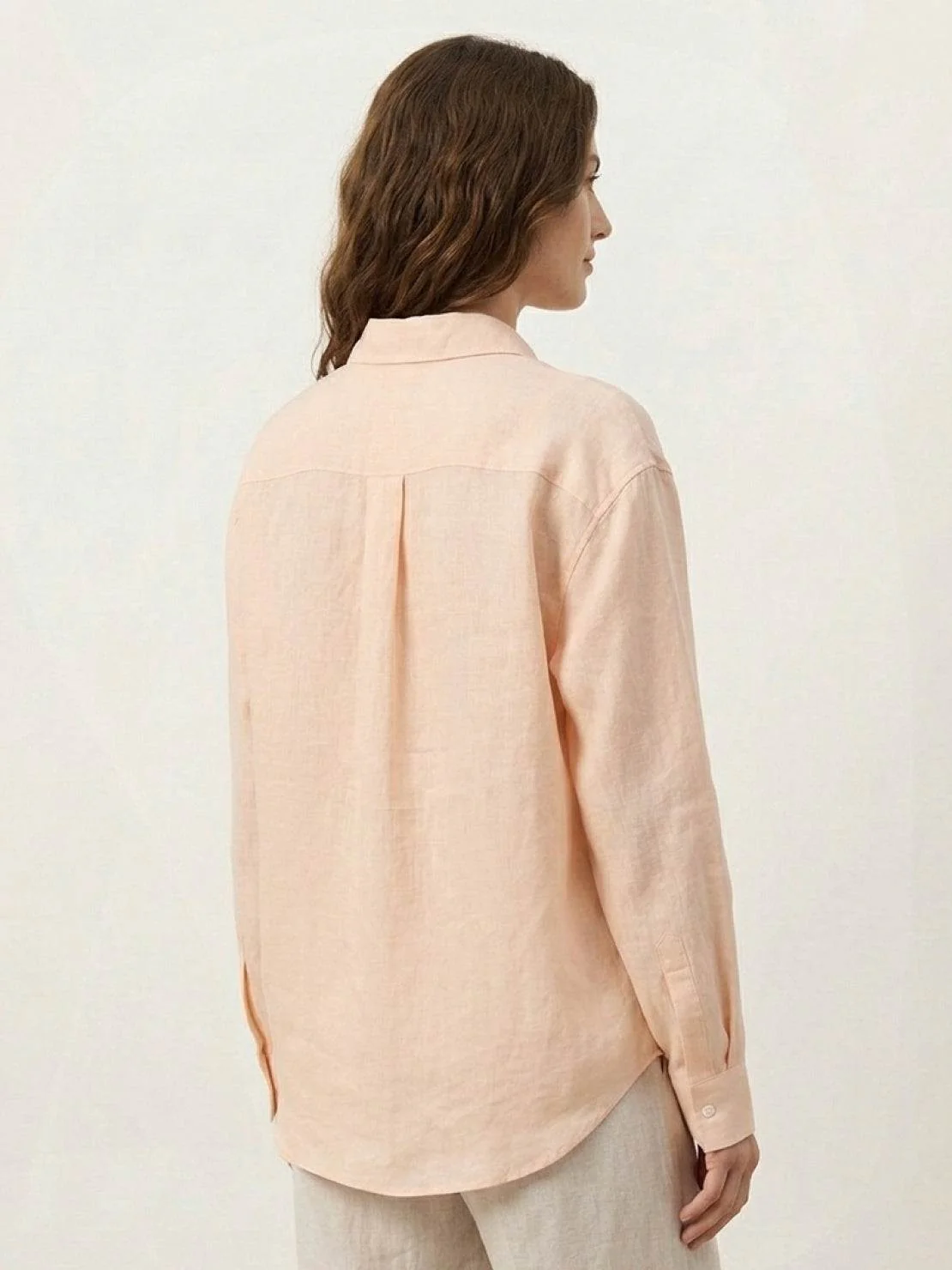 Ramie Linen-Lyocell Embroidered Shirt - Image 4